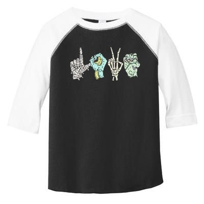 Monster Love Sign Language Toddler Fine Jersey T-Shirt