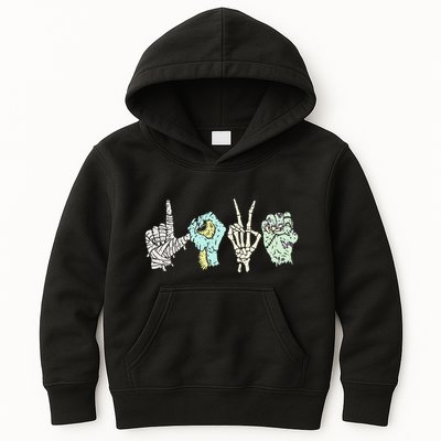 Monster Love Sign Language Kids Hoodie