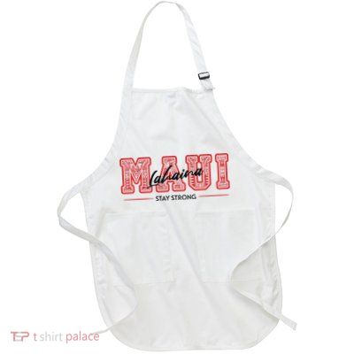 Maui Lahaina Stay Strong Maui Wildfire Relief Praying & Support Worldwid Full-Length Apron With Pockets