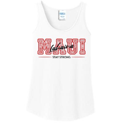 Maui Lahaina Stay Strong Maui Wildfire Relief Praying & Support Worldwid Ladies Essential Tank