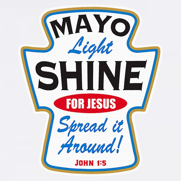 Mayo Light Shine Funny Christian Cool Comfort Performance Bucket Hat