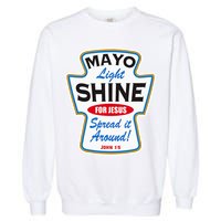 Mayo Light Shine Funny Christian Garment-Dyed Sweatshirt