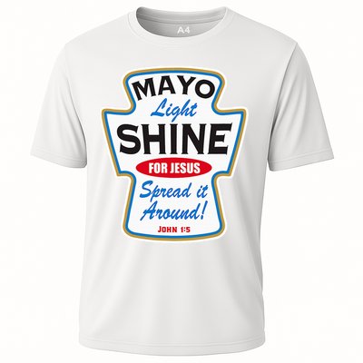 Mayo Light Shine Funny Christian Performance Shirt