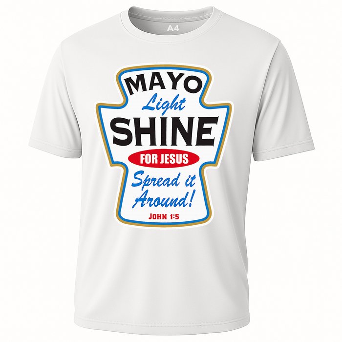 Mayo Light Shine Funny Christian Performance Shirt