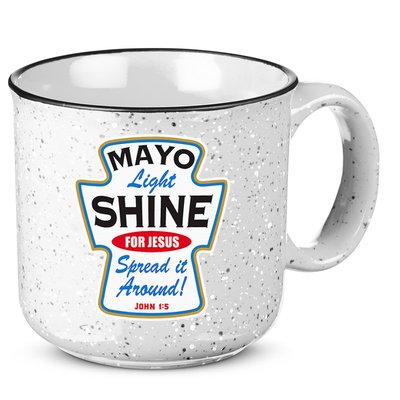 Mayo Light Shine Funny Christian 15oz Campfire Ceramic Mug