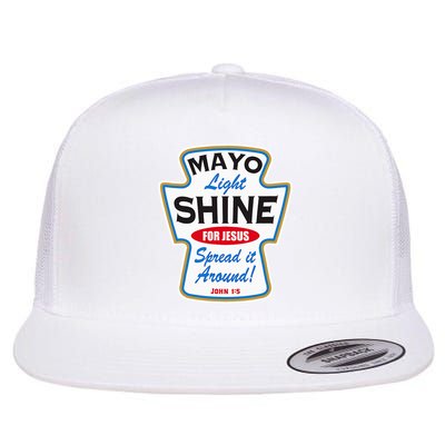 Mayo Light Shine Funny Christian Flatbill Hat