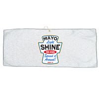 Mayo Light Shine Funny Christian Large Microfiber Waffle Golf Towel