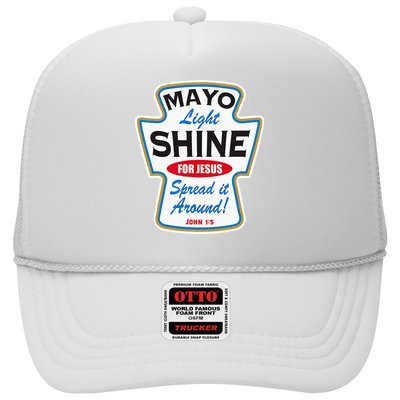 Mayo Light Shine Funny Christian Trucker Hat