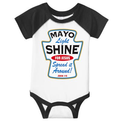 Mayo Light Shine Funny Christian Infant Baby Jersey Bodysuit