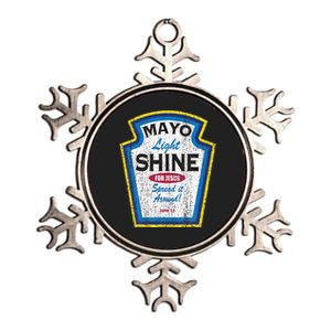 Mayo Light Shine Funny Christian Parody Metallic Star Ornament