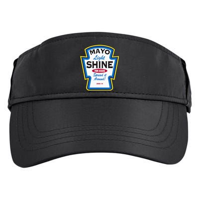 Mayo Light Shine Funny Christian Parody Adult Drive Performance Visor