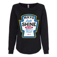 Mayo Light Shine Funny Christian Parody Womens California Wash Sweatshirt