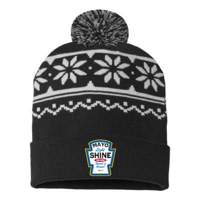 Mayo Light Shine Funny Christian Parody USA-Made Snowflake Beanie