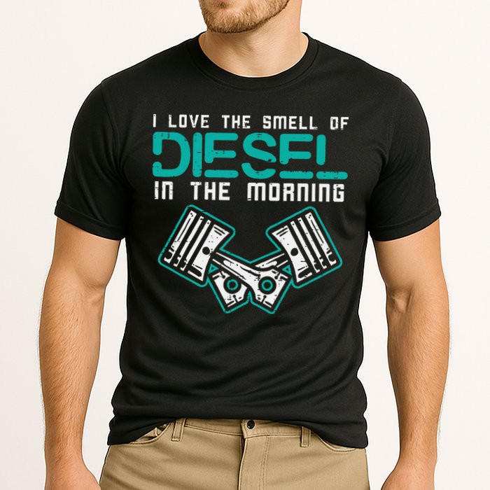 Mechanic Love Smell Of Diesel In Morning Cooling Performance Crew T-Shirt