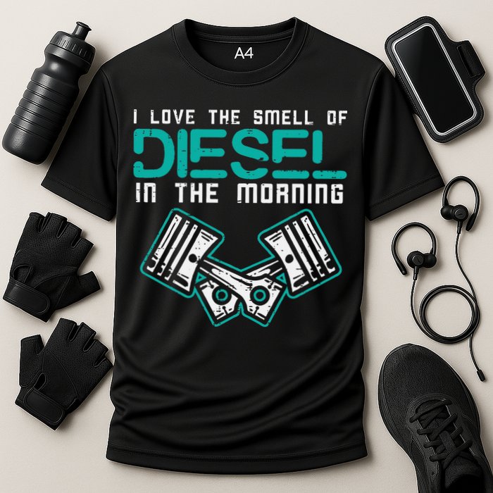 Mechanic Love Smell Of Diesel In Morning Cooling Performance Crew T-Shirt