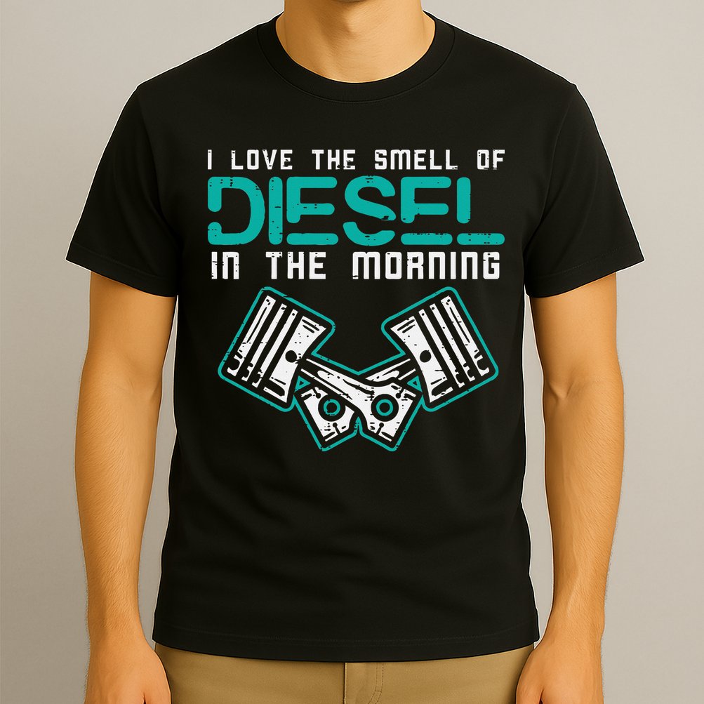 Mechanic Love Smell Of Diesel In Morning T-Shirt