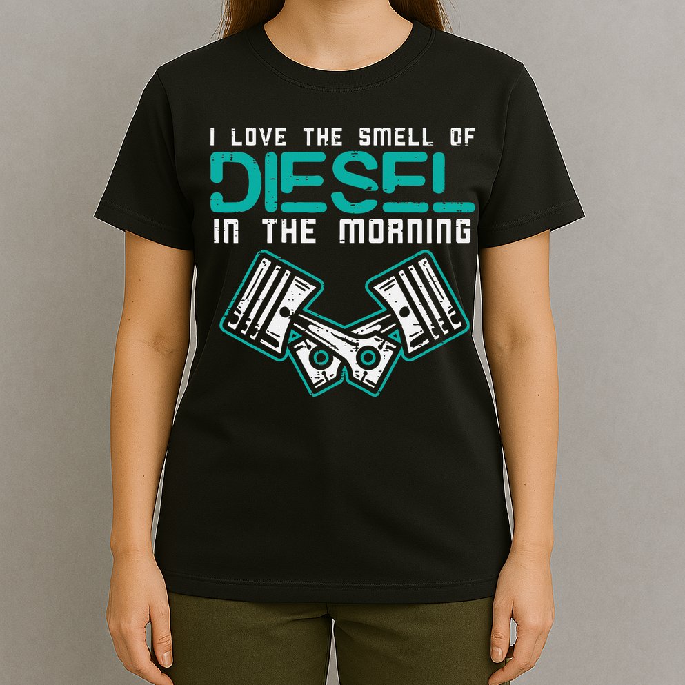 Mechanic Love Smell Of Diesel In Morning T-Shirt