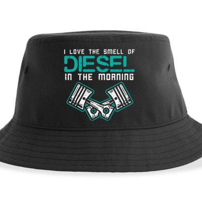 Mechanic Love Smell Of Diesel In Morning Sustainable Bucket Hat