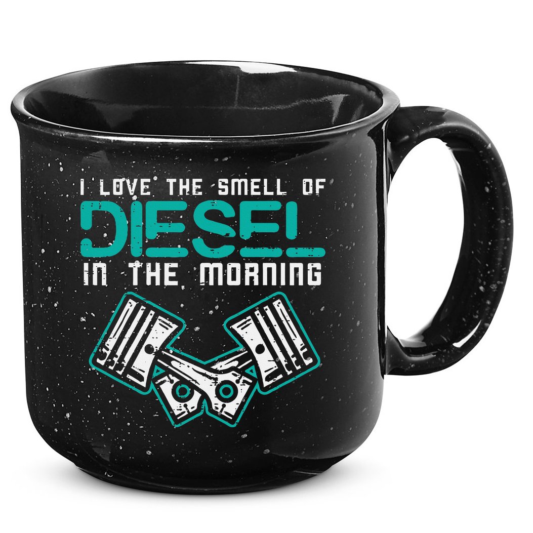 Mechanic Love Smell Of Diesel In Morning 15oz Campfire Ceramic Mug