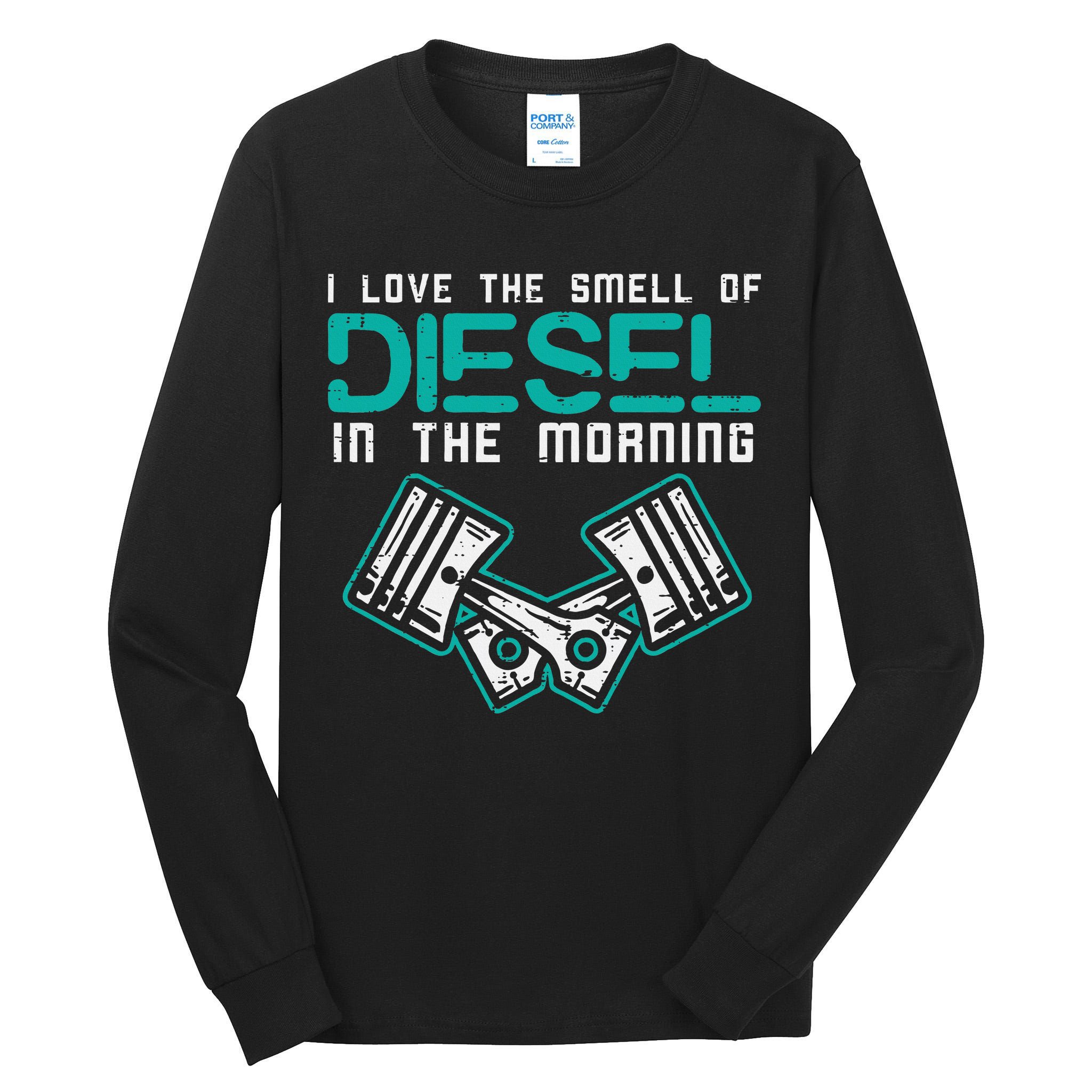 Mechanic Love Smell Of Diesel In Morning Tall Long Sleeve T-Shirt