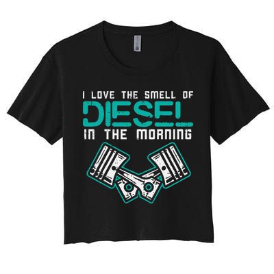 Mechanic Love Smell Of Diesel In Morning Crop Top
