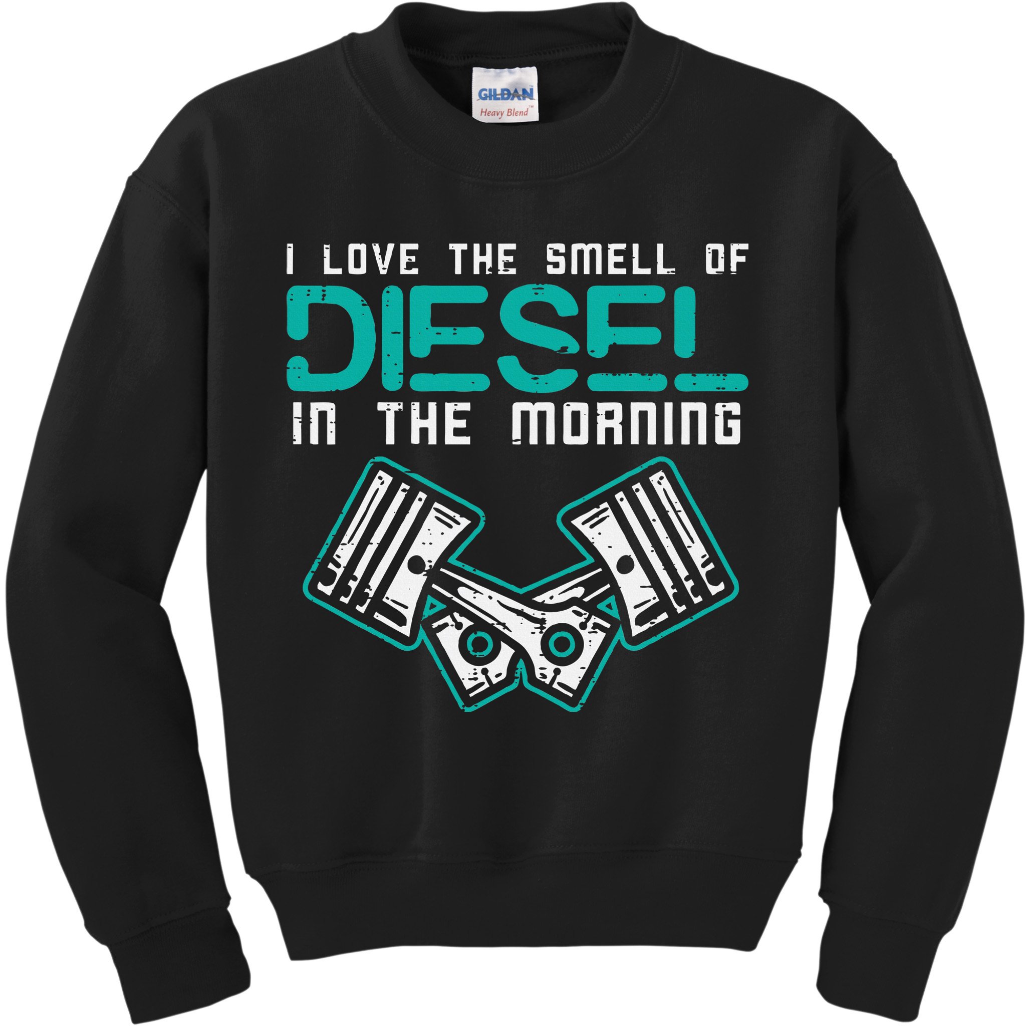 Mechanic Love Smell Of Diesel In Morning Kids Sweatshirt
