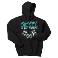 Mechanic Love Smell Of Diesel In Morning Kids Hoodie