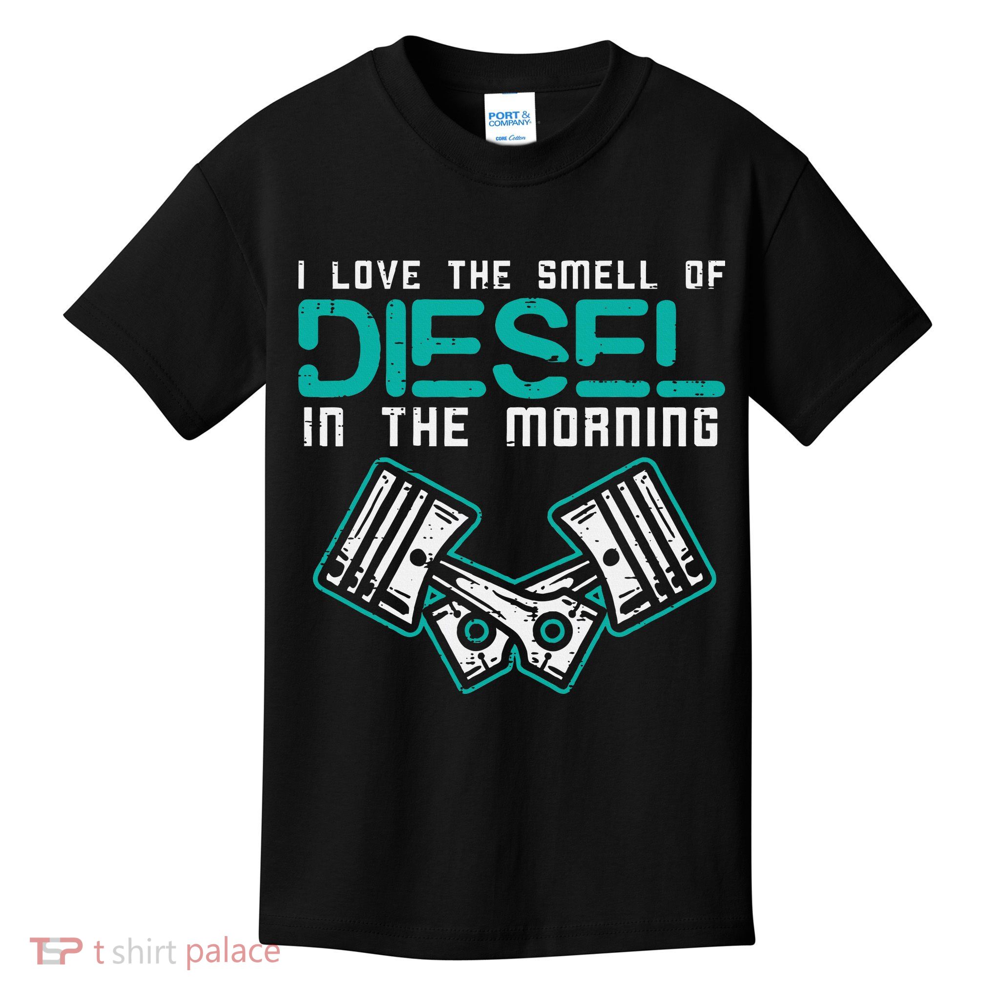 Mechanic Love Smell Of Diesel In Morning Kids T-Shirt