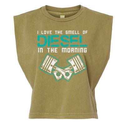 Mechanic Love Smell Of Diesel In Morning Garment-Dyed Women's Muscle Tee