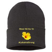 Maui Lahaina Strong Hawaii Strong Wildfire Support Sustainable Knit Beanie