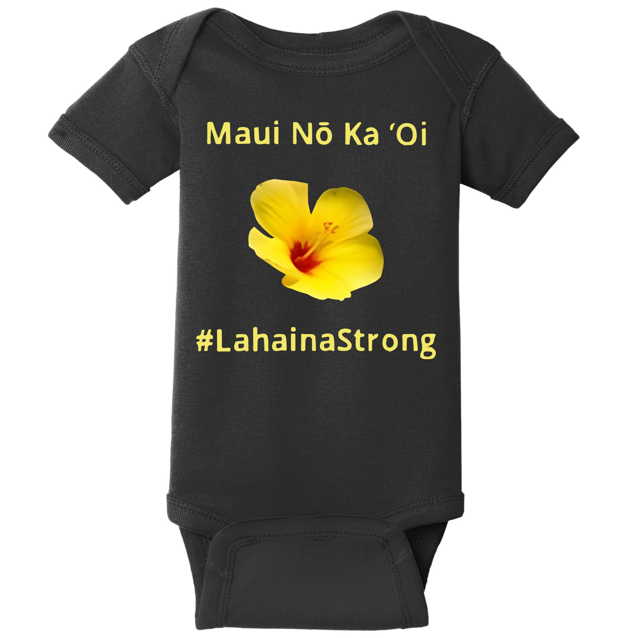 Maui Lahaina Strong Hawaii Strong Wildfire Support Baby Bodysuit