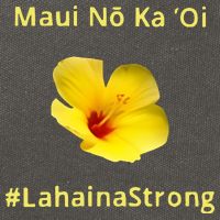 Maui Lahaina Strong Hawaii Strong Wildfire Support Cotton Canvas Backpack