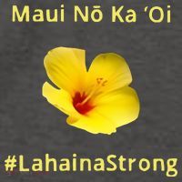 Maui Lahaina Strong Hawaii Strong Wildfire Support Vector Backpack