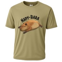 Meme Lover Sleeping Napping Napybara Capybara Cooling Performance Crew T-Shirt