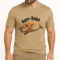 Meme Lover Sleeping Napping Napybara Capybara Cooling Performance Crew T-Shirt