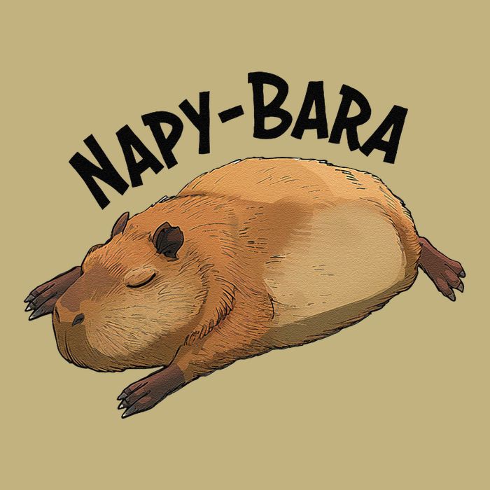 Meme Lover Sleeping Napping Napybara Capybara Cooling Performance Crew T-Shirt
