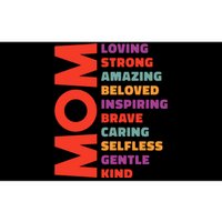 Mom Loving Strong Amazing Beloved Inspiring Brave Caring Selfless Gentle Kind Mo Bumper Sticker