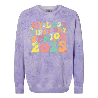 My Last Seniors Graduation 2025 Colorblast Crewneck Sweatshirt