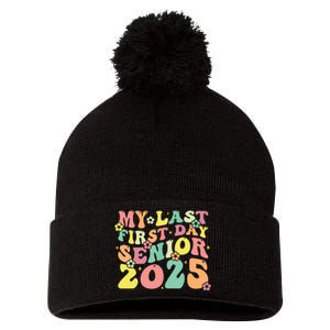 My Last Seniors Graduation 2025 Pom Pom 12in Knit Beanie