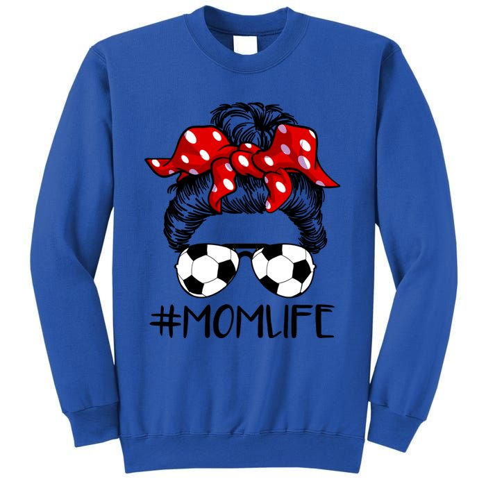 Mom Life Soccer Life Messy Bun For Mothers Day Meaningful Gift Sweatshirt