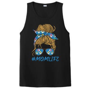 Mom Life Shark Sunglasses Shark Print Bandana Gift PosiCharge Competitor Tank