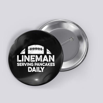 Mens Lineman Serving Pancakes Daily Football Offensive Lineman TShirt Button