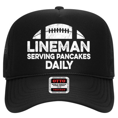 Mens Lineman Serving Pancakes Daily Football Offensive Lineman TShirt Trucker Hat