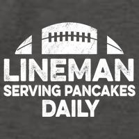 Mens Lineman Serving Pancakes Daily Football Offensive Lineman TShirt Vector Backpack