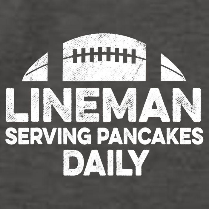 Mens Lineman Serving Pancakes Daily Football Offensive Lineman TShirt Vector Backpack