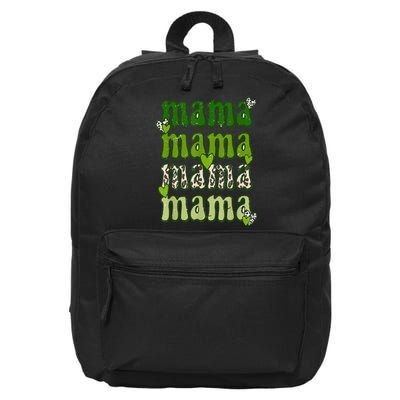 Mama Leopard St Patrick's Day Mama and Mini Cute Irish 16 in Basic Backpack