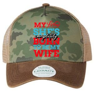 My Love She's Completely Born To Be My Wife Gift Legacy Tie Dye Trucker Hat