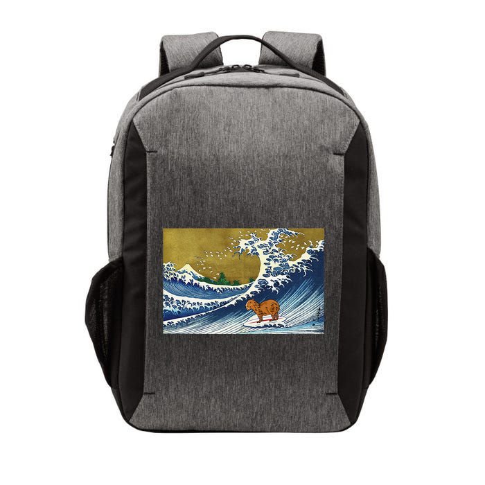 Meme Lover Surfing Capybara Vector Backpack