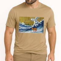Meme Lover Surfing Capybara Cooling Performance Crew T-Shirt