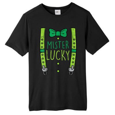 Mister Lucky Suspenders St Patricks Day Boys s Toddlers Tall Fusion ChromaSoft Performance T-Shirt